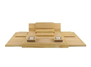 China Watch Storage Case / Jewelry Holder With Pu Pillows Acrylic C Holders Solid Wood factory
