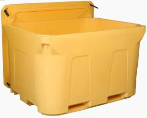 China Topgreen Hot Food Transport Container With Bottom Pallet Shape Wheels factory