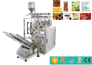 China High Speed Automatic Liquid Packaging Machine For Ketchup / Fruit And Tomato Jam 100g 200g factory