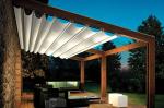 European Style Retractable Pergola Awning Modern Aluminum