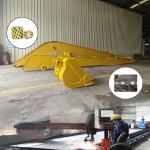 Yellow 35m Long Reach Excavator Booms For Sanny Hitachi Kobelco