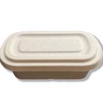 850ml Bagasse Takeaway Containers For Food Packaging In Restaurante