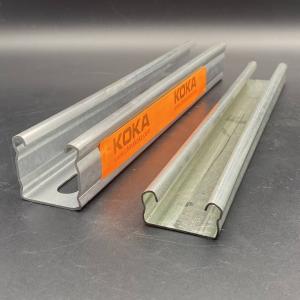 China Galvanized Steel 41x21 Slotted Plain Strengthen Strut Channel factory