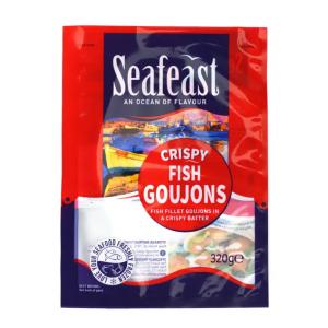 China Custom Printed Vacuum Fish Chicken Frozen Food Packaging 3 Side Seal Plastic Bags With Logos factory