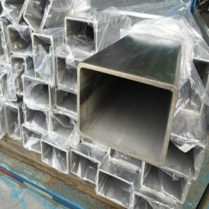 China Bright Polished 300# 400# 600# Stainless Steel Square Pipe Tube Grade 201 304 in 6m Length for Structure factory