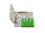 Fiber Optic Pre-Terminated Outlet Kit PTO 4Ports For Indoor DIN Rail