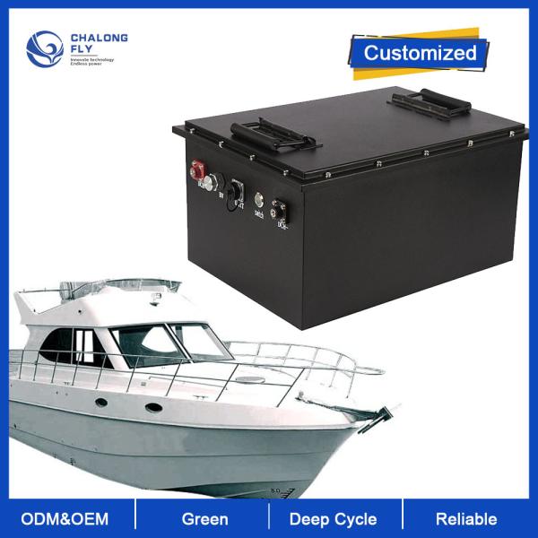 LiFePO4 Lithium Battery Rechargeable 48V 96V 307.2V 50AH 100AH 200AH For Marine