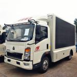 P5 Mobile LED Display Trailer HOWO 4x2 Mobile Digital Advertising Vehicle 3