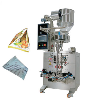 Vertical Triangle Bag Packing Machine Multi Function For Peanut Beans Melon