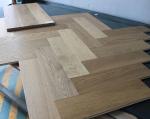 Prime Oak Herringbone Engineered Wood Flooring To Italy, Smoked