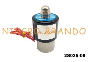 China 2S025-08 Stainless Steel Body Direct Acting NC 1 / 4 Inch Pneumatic Solenoid Valve AC220V factory