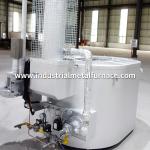 300 To 1000 Kg Aluminum Oval Crucible Gas Fired Melting Furnace For Die Casting