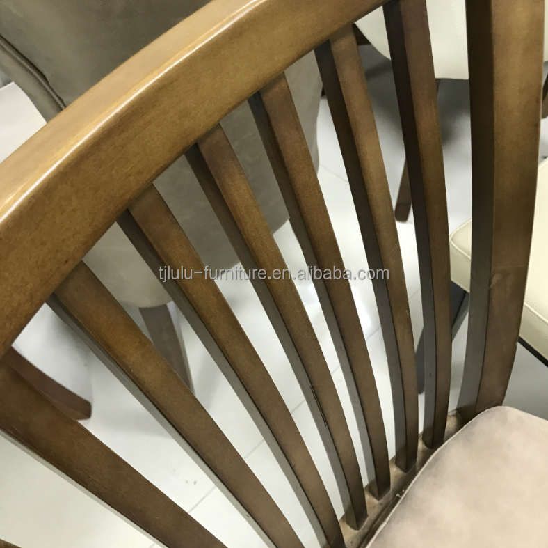 Indoor Modern Simple Design Furniture Solid Dining Oak Wood Restaurant Chair Living Room Furniture Mail packing N W48*D57*H88CM