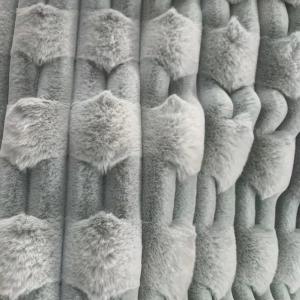 Black Fluffy Knit Fabric Plush Fabric For Soft Toys