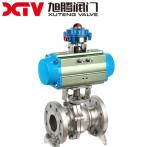 Dis Carbon Steel High Platform Flanged Floating Ball Valve PN16 Spool Material