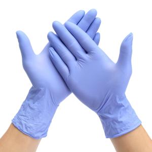China Soft Touch Disposable Nitrile Gloves , Waterproof Food Grade Nitrile Gloves factory