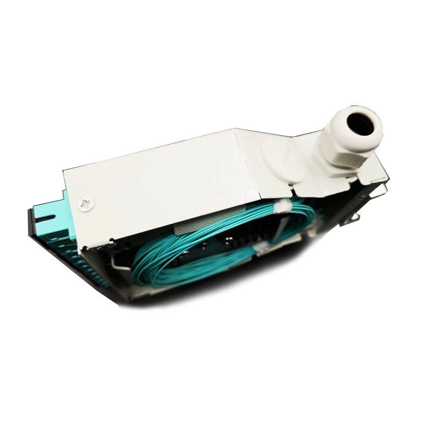 C45 DIN Rail Fiber Optic Terminal Box 12 Port SC MPO Prefabricated Cabinet
