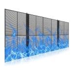 P5.2-10.4 Outdoor Transparent LED Display 5000nits 1000×500mm Cabinet Front