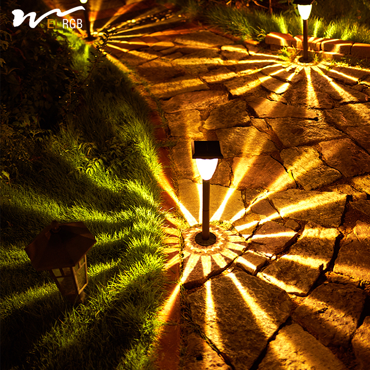 Waterproof ABS Material Solar Lawn Lights for Garden Landscaping and Home Atmosphere