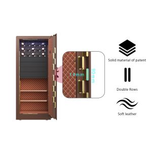 Small Jewelry Watch Winder Safe Fireproof Fingerprint Double Alarm