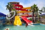 Fun Outdoor Adult Fiberglass Water Slides CE , Customized Length for Water Park