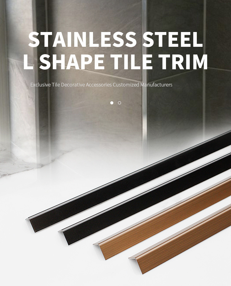 Hotel Decorative Stainless Steel Tile Edging 0.7MM Thickness