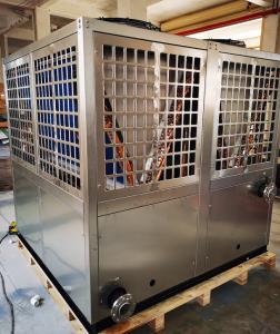 China 120 KW heating capacity High Temp Air source heat pump 75℃ hot water outlet factory