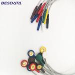 TPU Material PVC TENS ECG EKG Cables shielded Leadwires Customized Cable Snap