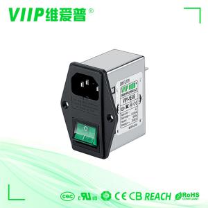 China Metal Case IEC Socket EMI Filter 6A AC 250V Surface Mount factory