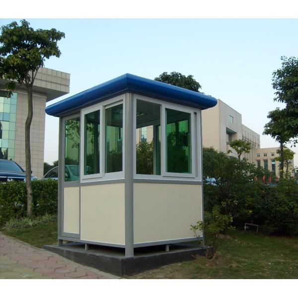 Steel Security Guard Booth 120x150x240cm Customizable Size