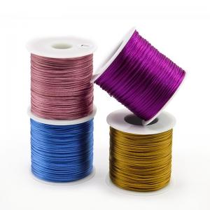 China 1mm 1.5mm 2mm Nylon String Cord Woven Craft String for Chinese Knot Tassel Accessories factory