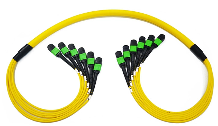 MPO / APC Fiber Optic Trunk Cable 24 Core 48 Core Sm Ofnp