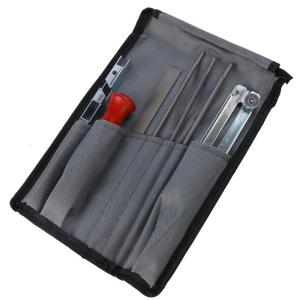 China Half Round Saw Chain Sharpening Kit 7 Pieces Flat Round File Chainsaw Sharpener Tool factory