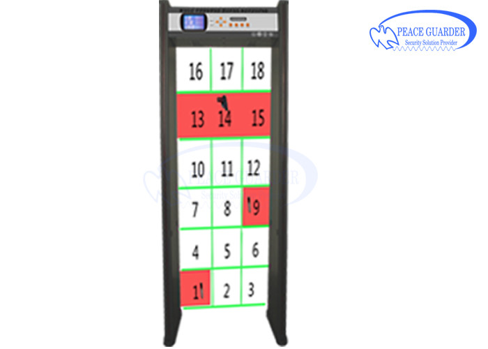 Anti Interference Metal Detector Walk Through With Double Infrared Sensors