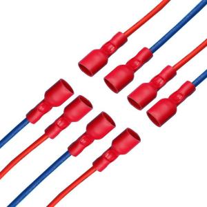 China 250 110 187 Insulated Female Spade Crimp Terminal Connector for Electrical Connections factory