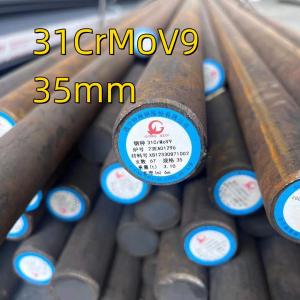 China Nitriding Steel D 35mm Material 1.8519 31CrMoV9 Heat Treatment and Machining Hot Rolled Steel Soild Rod factory