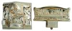 Luxury American Coffin Parts ABS / PP Plastic Material Packaging Size 72 * 49 *