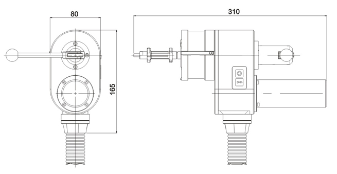 TP040 Automatic Tube To Tube Sheet Orbital Welding Head Light Weight