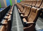 Anti Rust Public Theater Seating Movie Theater Furniture With Plastic Cup Holder