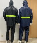 OEM Black Mens Work Rain Coat Heavy Duty Rain Suits For Work