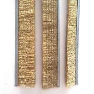 China Brass Wire Industrial Door Brush Strips For Polishing 100mm factory