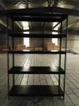Slotted Angle Steel Light Duty Shelving Black / Grey / White in Storage Systems