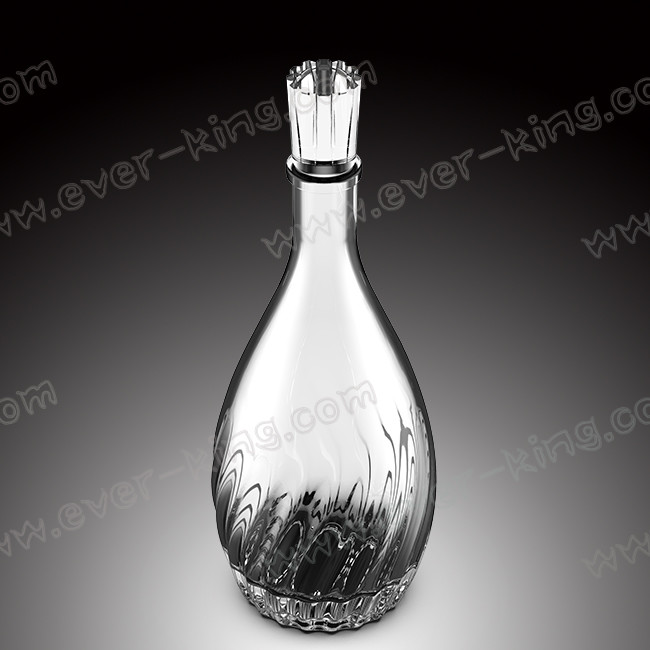 750ml Transparent Premium Liquor Glass Bottles