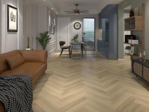 China Unilin Vinyl Herringbone SPC Floor Scratch Resistant 5.0mm factory