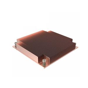 China CNC Machining Brass CNC Parts Skived Fin Heat Sink OEM ODM factory