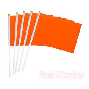 China Digital Colorful Polyester Hand Waving Flag For Sports factory