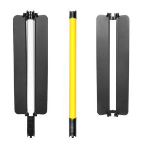 China Portable Stick Neon Rechargeable LED Tube Light 4 Feet CRI 96 Daylight RGB factory
