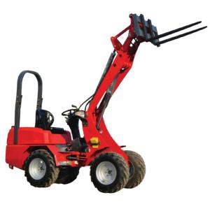 China 18.2KW Small Hydraulic Wheel Loader KUBATA Engine Mini Compact Wheel Loader HT180 factory