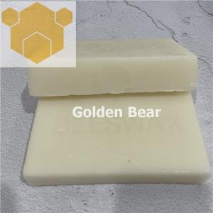 China 1lb Lubricating Natural Beeswax Block Cosmetics Crude Ivory White Beeswax Slabs factory