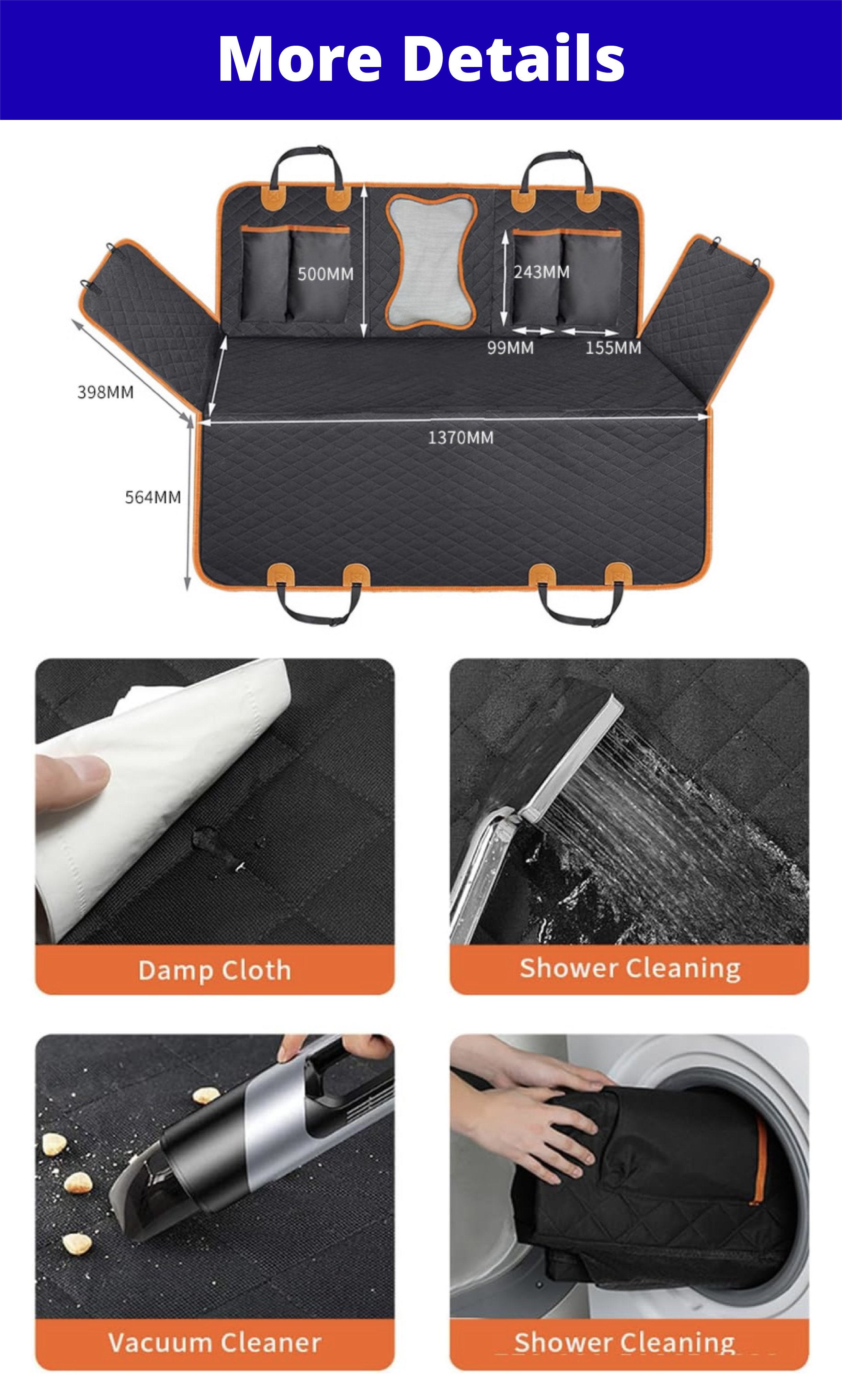Dog Back Car Seat Cover